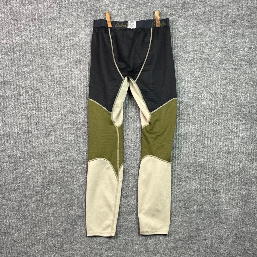 Cabela's ECWCS Thermal Zone Baselayer Mens S Black Olive Polartec Leggings Pants